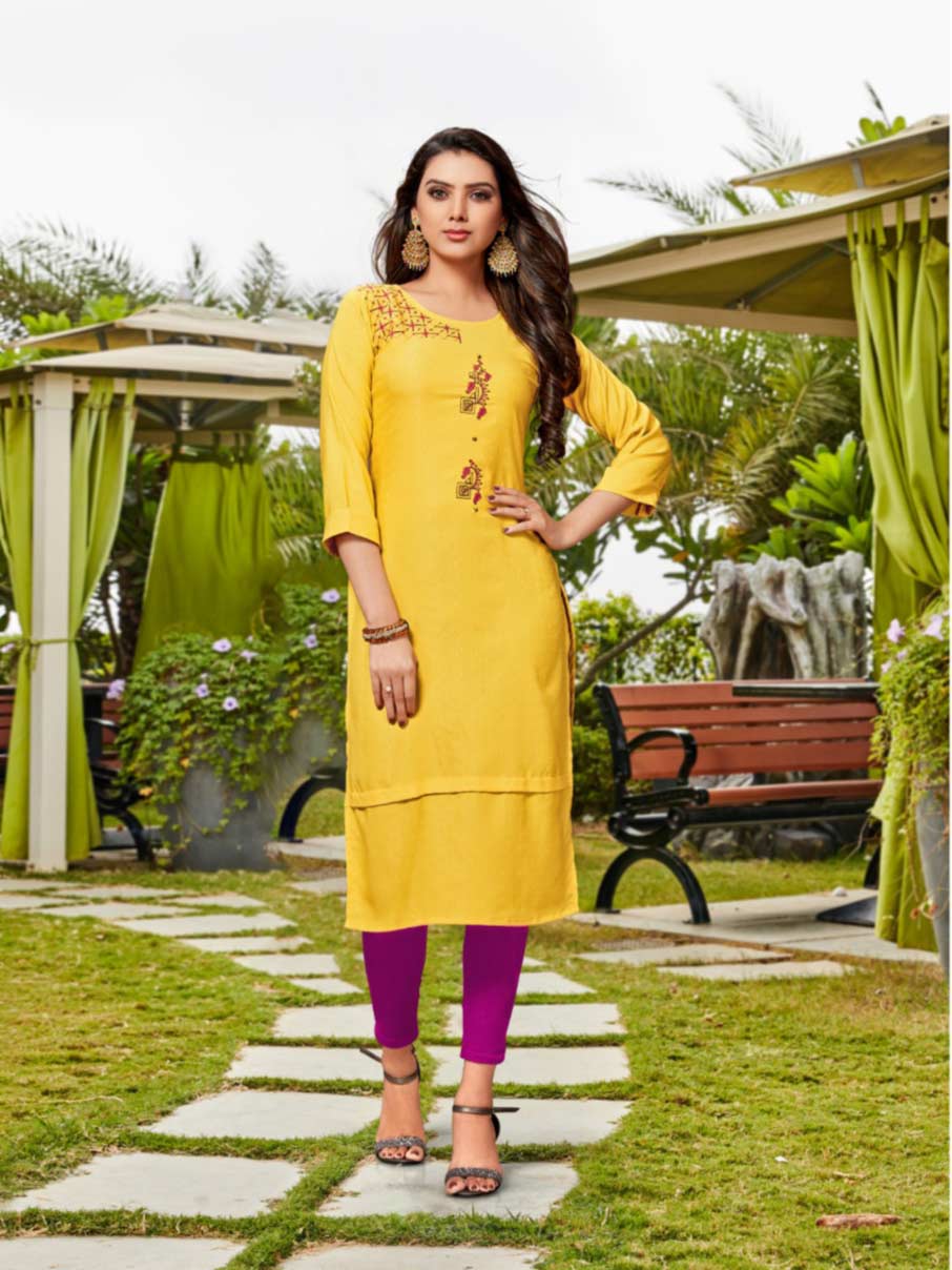Fashion Tree Embroidery Design Kurti Set Fashion Tree Embroidery Design Kurti Set